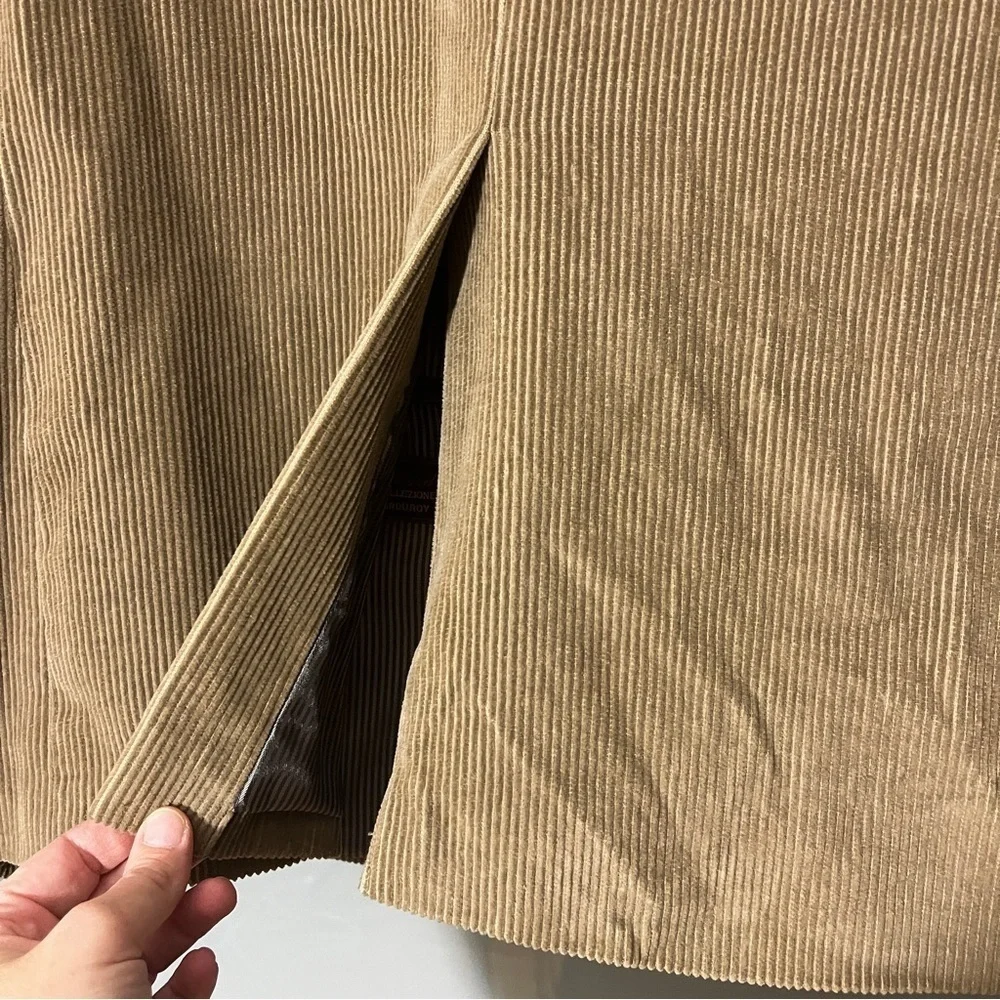 Cianni Cellini Men's 46L Brown Plush Corduroy Blazer Sport Coat Academia Grandpa - Picture 7 of 16
